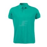 Mens Solid Red Color Two Button Short Sleeve Polo Shirt