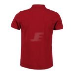 Mens Solid Red Color Two Button Short Sleeve Polo Shirt
