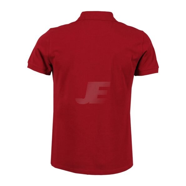 Mens Solid Red Color Two Button Short Sleeve Polo Shirt