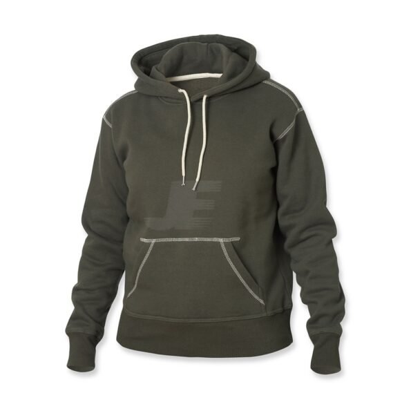 Contrast Stitching Pullover Heavyweight Fleece Hoodie
