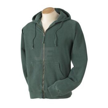Mens Metal Zipper Fleece Hoodie