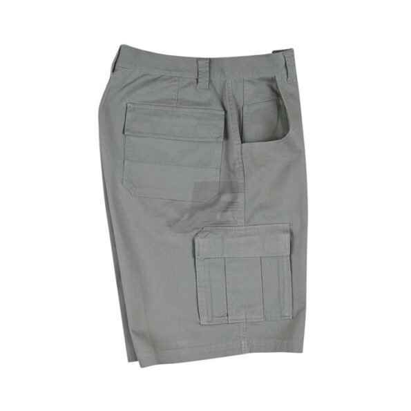 Mens Multi Pocket Grey Cargo Shorts