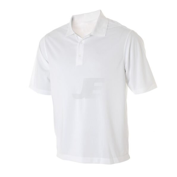 Mens Lightweight Quick Dry White Interlock Golf Shirt