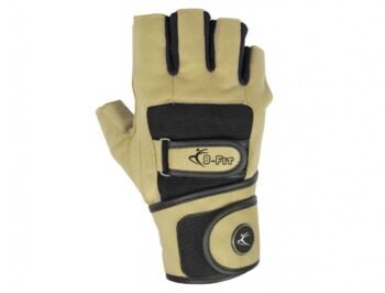 Synthetic Leather Weight Lifting Gloves with Double Straps