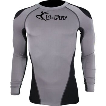 Mens Full Sleeve Black Grey Rash Guard
