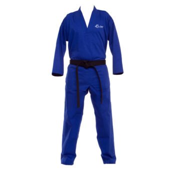 Blue Taekwondo Uniform V-Neck Gi