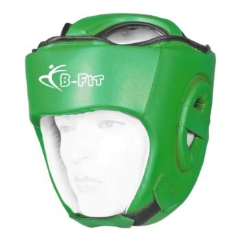 Genuine Leather Green Leather Head Guard