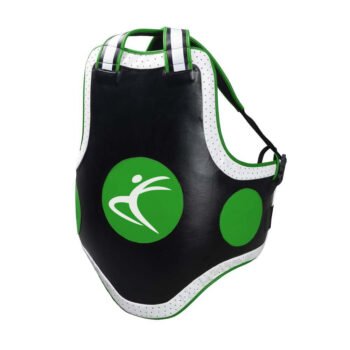 Artificial Leather Belly and Chest Guard Green