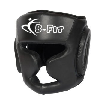 Black Leather Boxing Head Guard