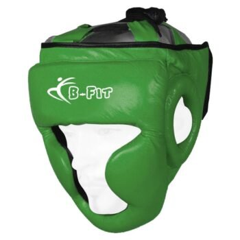 New Design Genuine Leather Green Leather Boxing Head Guard