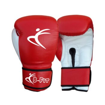 Professional Red Leather Boxing Gloves