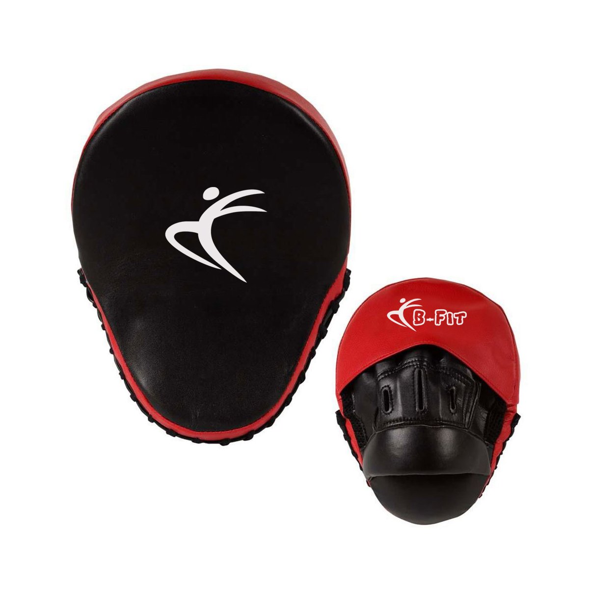 Black and Red Leather Focus Pads Curved Black and Red Leather Focus Pads Curved