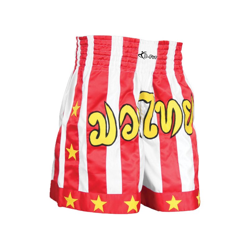 Red and White Kick Boxing Shorts Red and White Kick Boxing Shorts