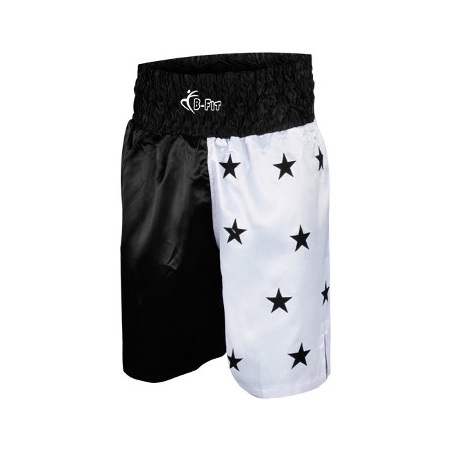 Black and White Kick Boxing Shorts Black and White Kick Boxing Shorts