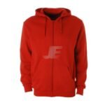 Mens Heavyweight Cotton Royal Blue Zipper Fleece Hoodie