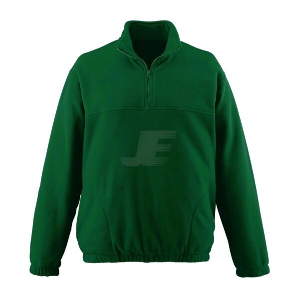 Mens 1/4 Zip Forest Green Fleece Jacket