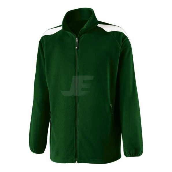 Forest Green Customized Club & School Logo Fleece Jacket
