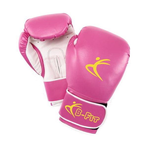 Ladies Dark Pink Leather Boxing Gloves Velcro Cuff Closure Ladies Dark Pink Leather Boxing Gloves Velcro Cuff Closure