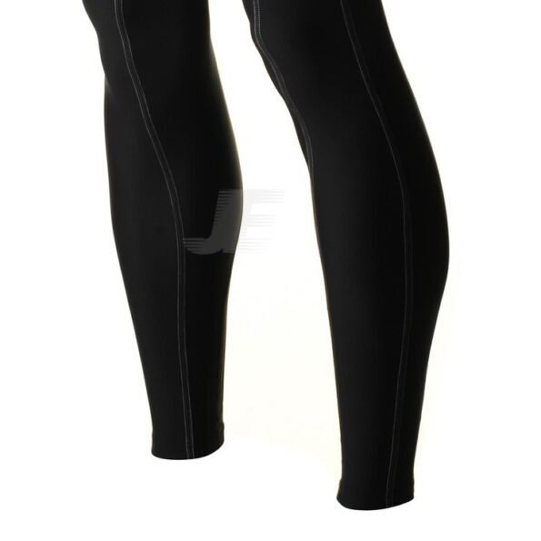 Mens Gym Training Wear Black Multi Panel Compression Pant