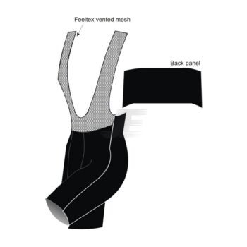 Custom Printed Cycling Team Padded Bib Shorts