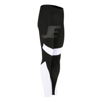 Gel Chamois Padded Black & White Winter Cycling Tight