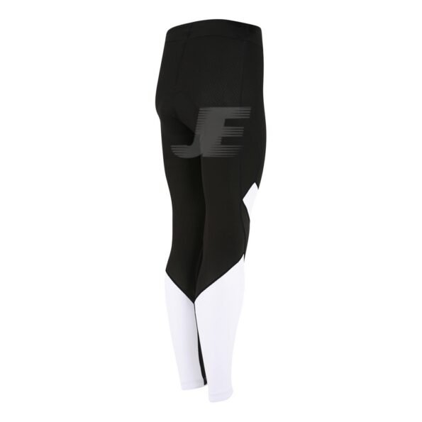 Gel Chamois Padded Black & White Winter Cycling Tight