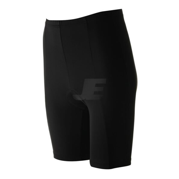 Custom Chamois Padded Black Long Inseam Cycling Shorts
