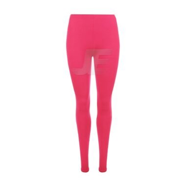 Women Pink 2 Panel Gym Wear & Yoga Workout Leggings