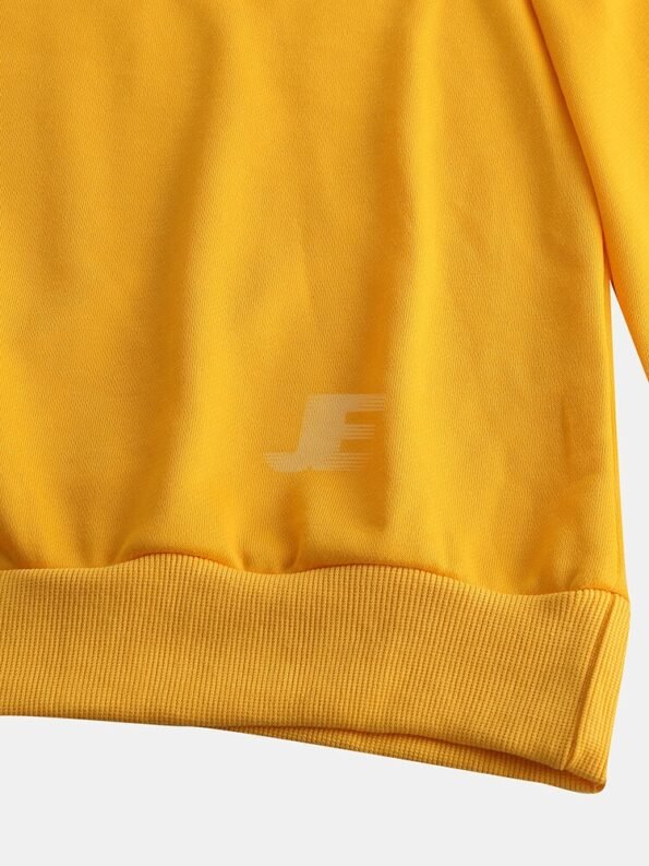Custom Design Screen Printed Cotton Fleece Sweatshirt