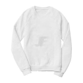 Blank Women Raglan Sleeve White Sweatshirt