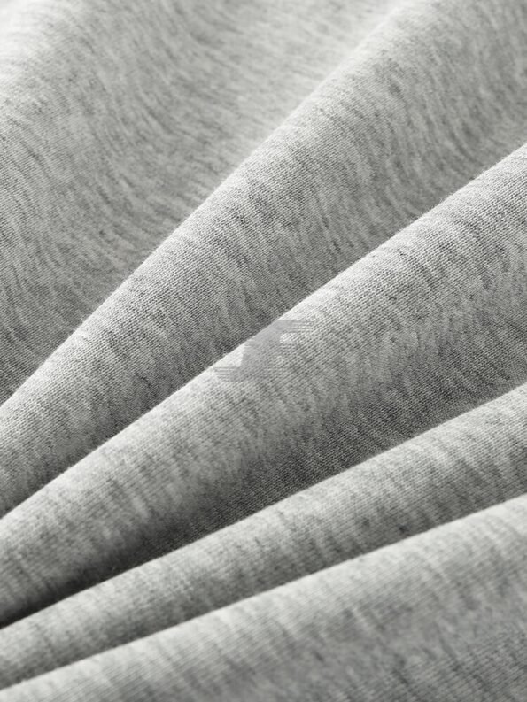 Blank Heather Grey Cotton Fleece Sweatshirt