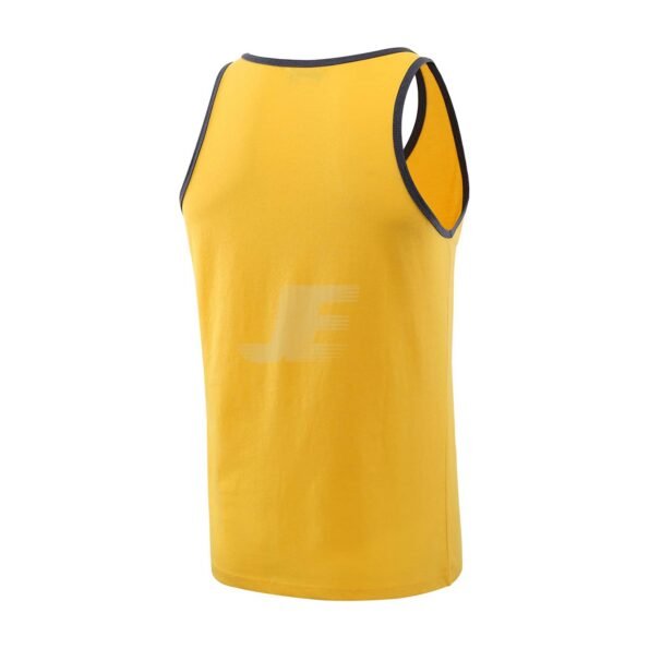 Men's Gym Wear Yellow Muscle Tank