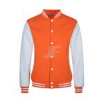 Customized Embroidery Patches Cotton Fleece College Jacket