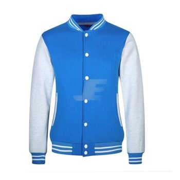 Custom Embroidery & Patches Cotton Fleece Letterman Jacket