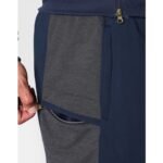 Mens 100% Polyester Quick Dry Grey Interlock Gym Trousers