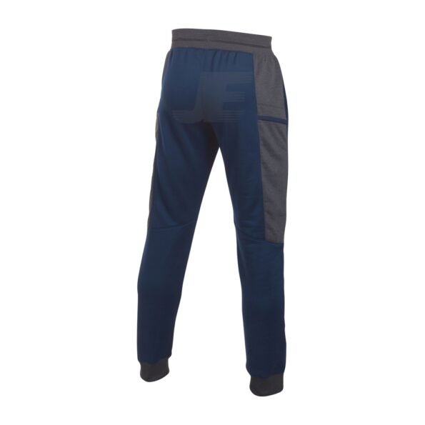 Mens 100% Polyester Quick Dry Navy Interlock Gym Trousers