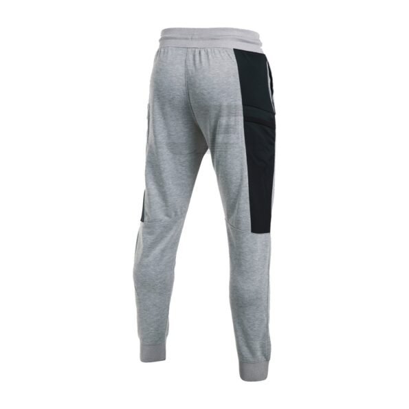 Mens 100% Polyester Quick Dry Grey Interlock Gym Trousers