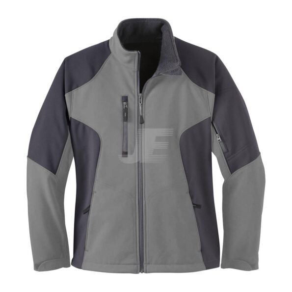 Mens Grey Waterproof Winter Softshell Jacket