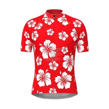 Mens Raglan Short Sleeve Custom Sublimation Printed Cycling Jersey