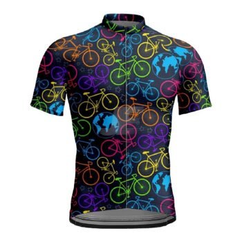 Customized Mesh Fabric Digital Sublimation Printed Cycling Jersey