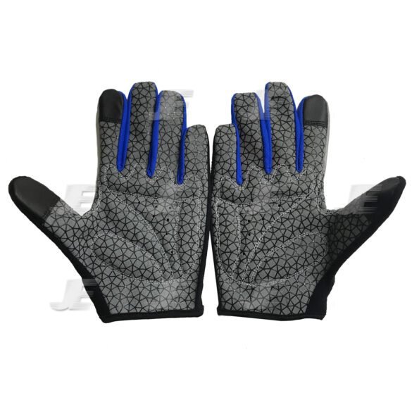 Synthetic Leather Full Finger Reflector Summer Cycling Gloves