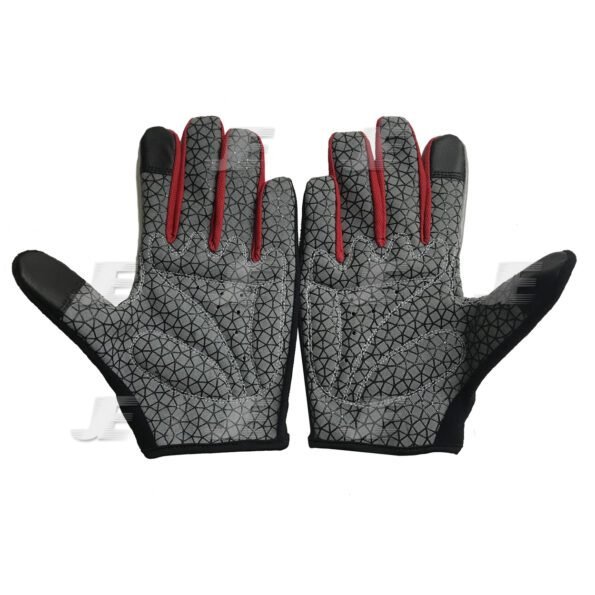 Synthetic Leather Full Finger Reflector Summer Cycling Gloves