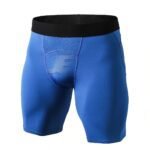 Mens Base Layers Grey Compression Shorts With Front Mesh
