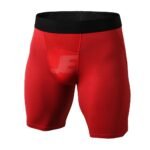 Mens Base Layers Grey Compression Shorts With Front Mesh