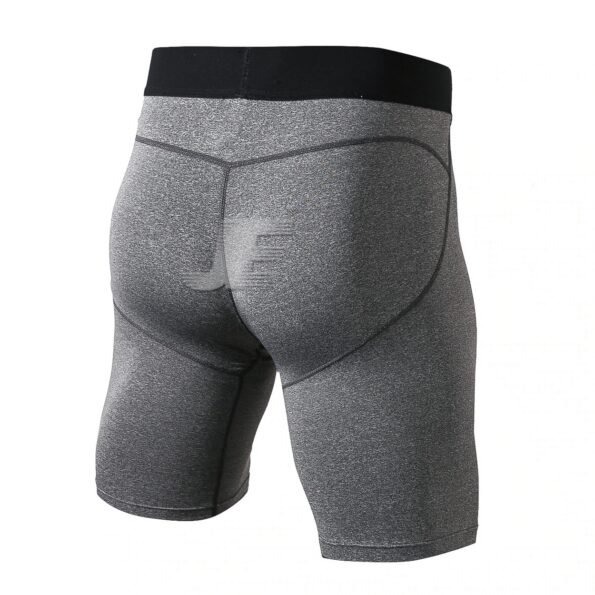 Mens Base Layers Grey Compression Shorts With Front Mesh