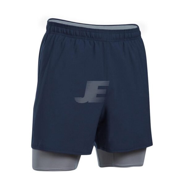 Mens 2 In 1 Interlock Swim Shorts with Lined Compression Shorts