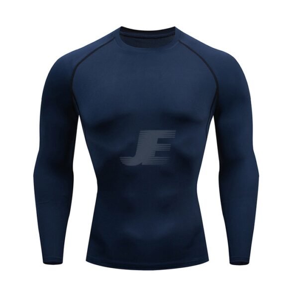 Mens Base Layers Navy Long Sleeve Compression Shirt