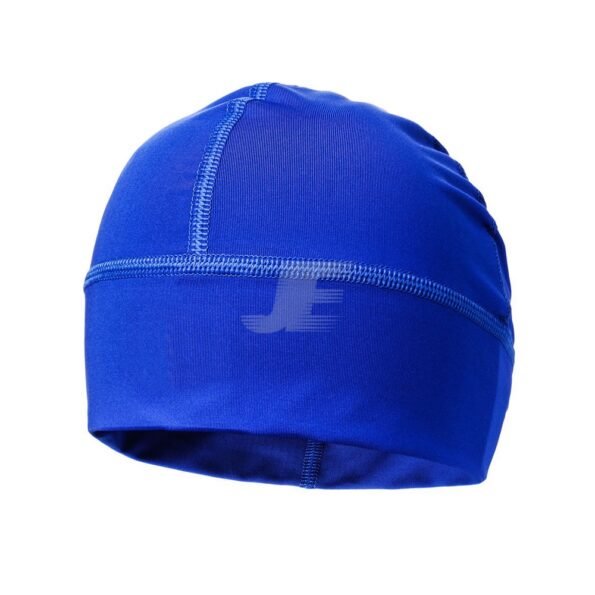 Blue 4 Way Stretch Supplex Fabric Winter Cycling Cap