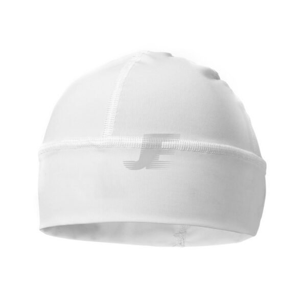 White 4 Way Stretch Supplex Fabric Winter Cycling Cap