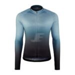 Mens Custom Sublimation Printed Long Sleeve Cycling Jersey
